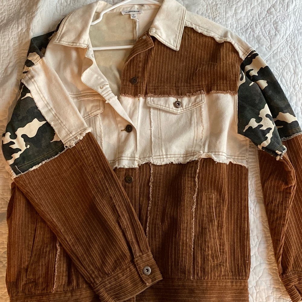 Oversized Corduroy/Jean Jacket